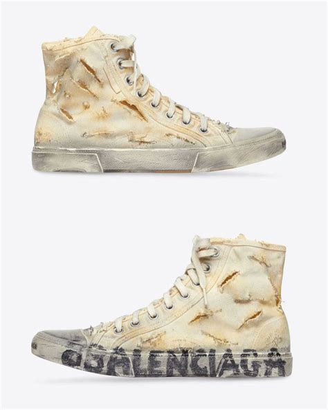 balenciaga ruined sneakers.